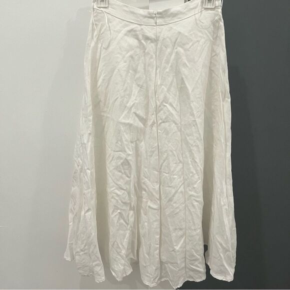 NEW Reformation Midi Maxi Skirt White Linen Maia size 2 - Picture 7 of 10